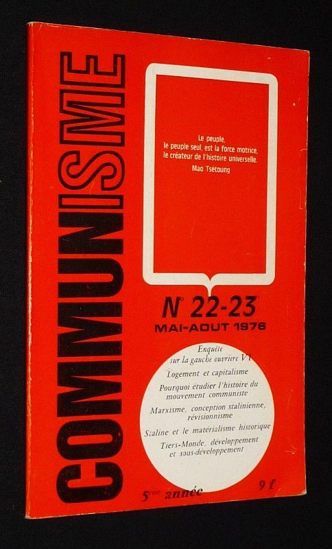 Communisme (n°22-23, mai-août 1976)
