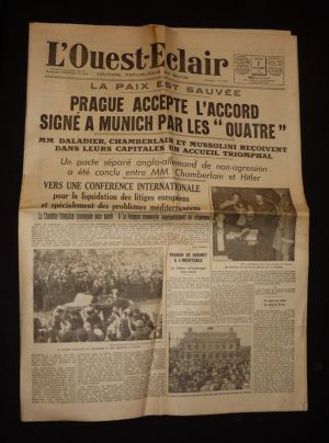 L'Ouest-Eclair (40e année - n°15.300, samedi 1er octobre 1938)