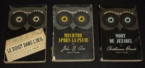 Lot de 3 ouvrages de la collection "Détective Club" (série suisse - Editions Ditis) : Meurtre après la pluie - Mort de Jézabel - Le Doigt dans l'oeil