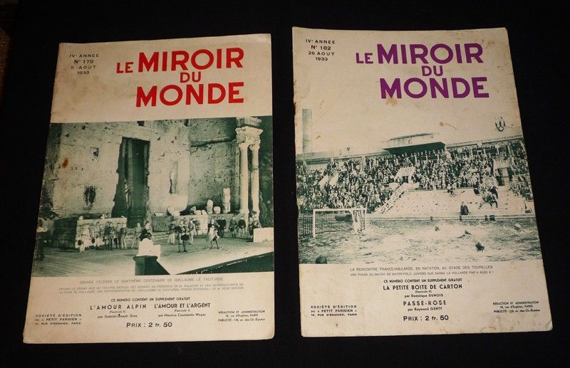Le Miroir du Monde (lot de 5 numéros de 1933)