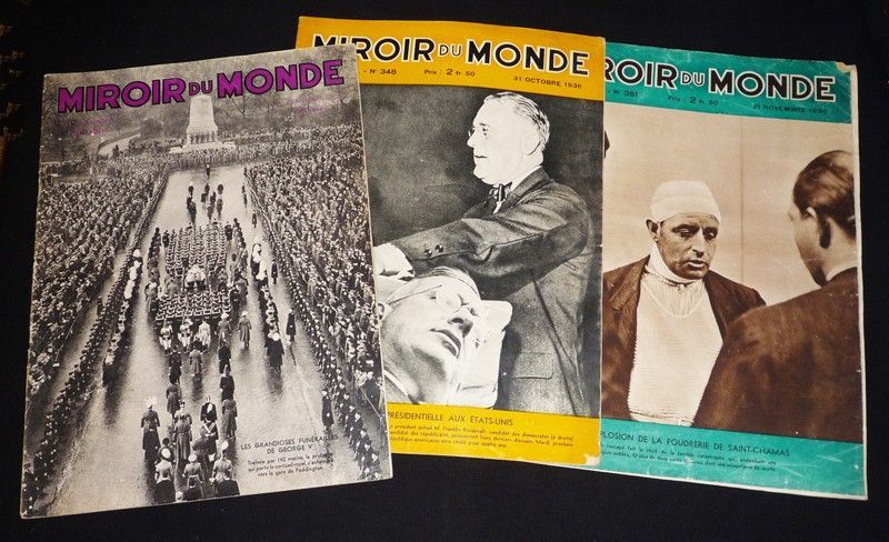 Le Miroir du Monde (lot de 3 numéros de 1936)