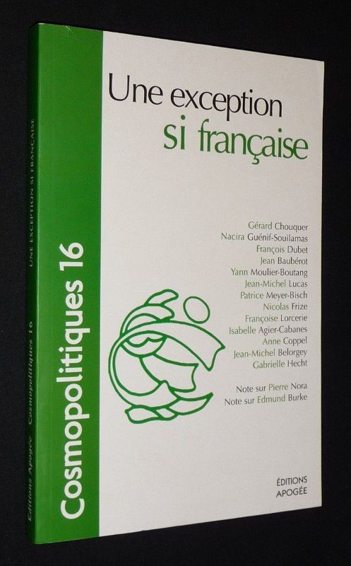 Cosmopolitiques (n°16, 2007) : Une Exception si française