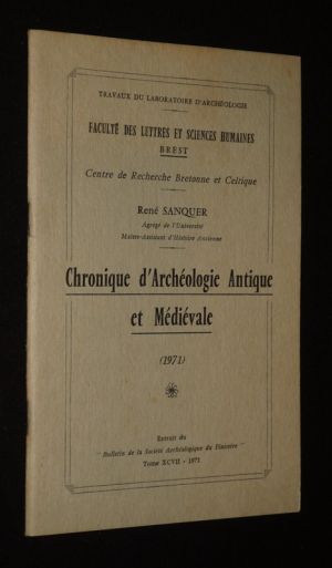 Chronique d'archéologie antique et médiévale