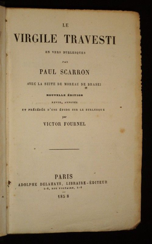 Le Virgile travesti en vers burlesques, avec la suite de Moreau de Brasei
