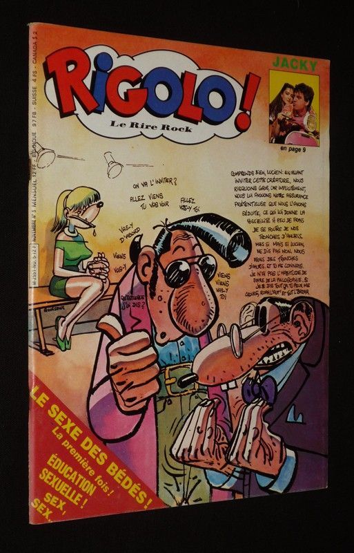 Rigolo ! Le rire rock (n°5, novembre 1983) : Le sexe des bédés - La première fois - Education sexuelle