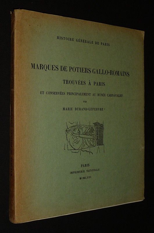 Marques de potiers gallo-romains trouvées à Paris et conservées principalement au Musée Carnavalet