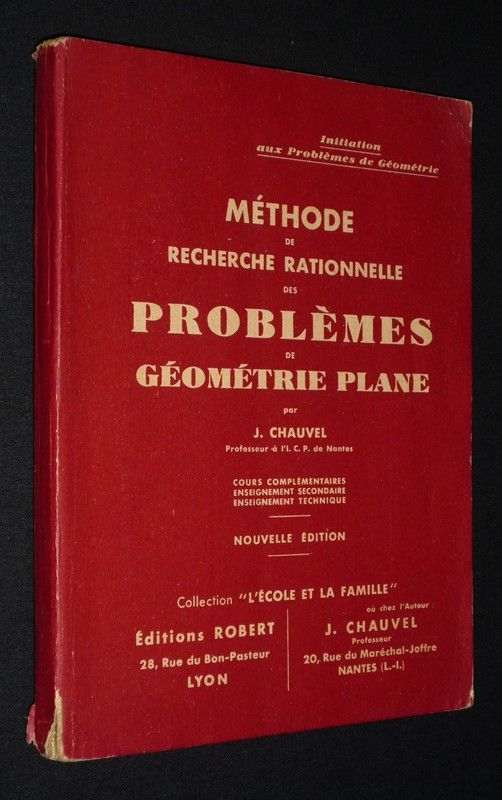 Méthode de recherche rationnelle des problèmes de géométrie plane