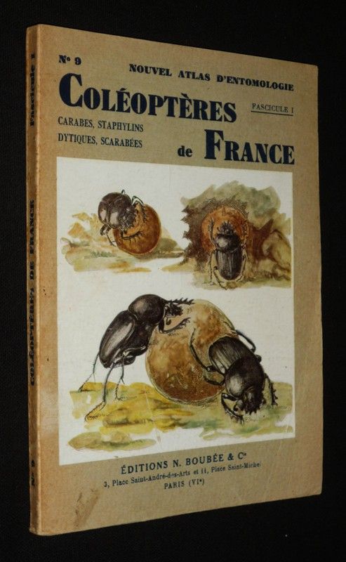 Nouvel atlas d'entomologie, n°9 : Atlas des coléoptères de France, Fascicule 1 : Crabes, staphylins, dytiques, scarabées