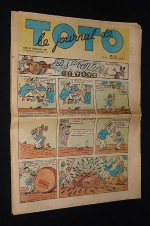 Le Journal de Toto (1re année - n°29, 23 septembre 1937)