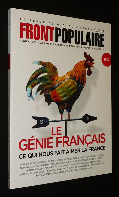 Front Populaire, la revue de Michel Onfray (n°3, hiver 2020) : Le Génie français : ce qui nous fait aimer la France