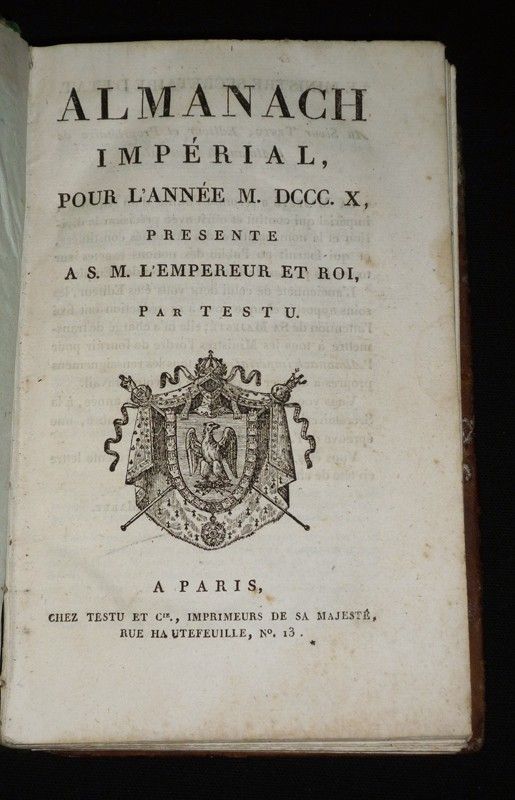 Almanach impérial, pour l'année M.DCCC.X.