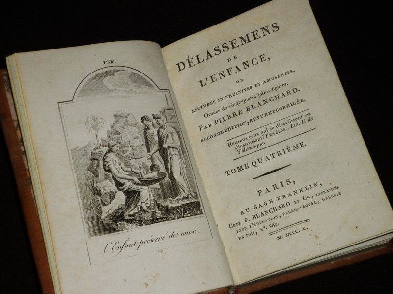 Délassemens de l'enfance, ou lectures instructives et amusantes, Tomes 3 à 6 (3 volumes)