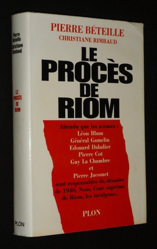Le Procès de Riom