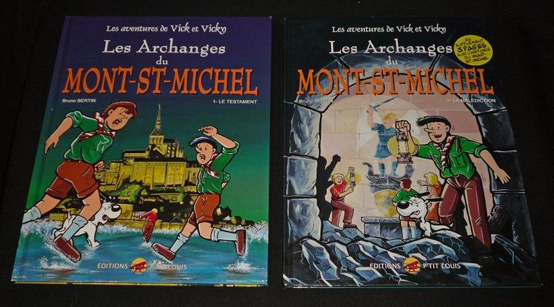 Vick et Vicky : Les Archanges du Mont-St-Michel (2 volumes) Vol.1 : Le Testament - Vol.2 : La Malédiction
