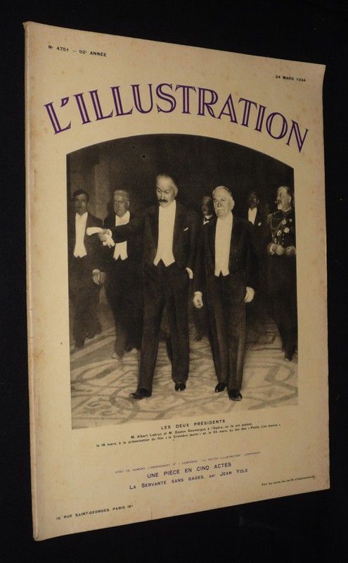 L'Illustration (92e année - n°4751, 24 mars 1934)