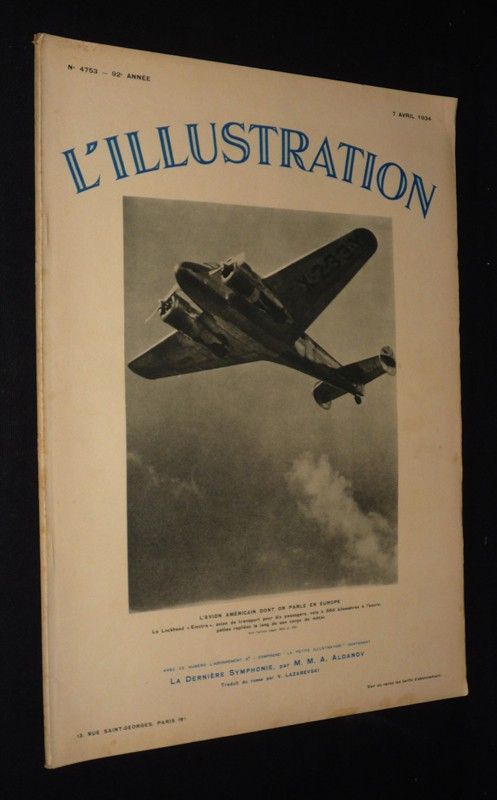 L'Illustration (92e année - n°4753, 7 avril 1934)