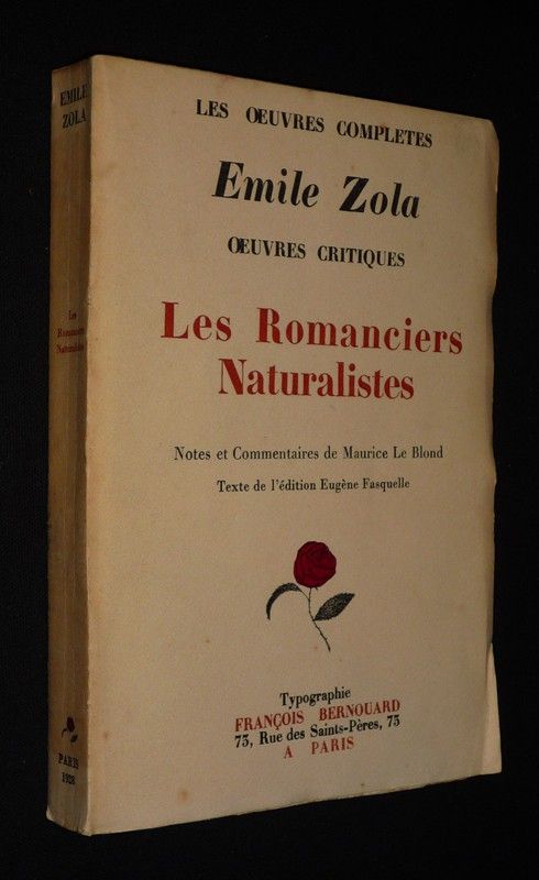 Oeuvres critiques : Les Romanciers naturalistes