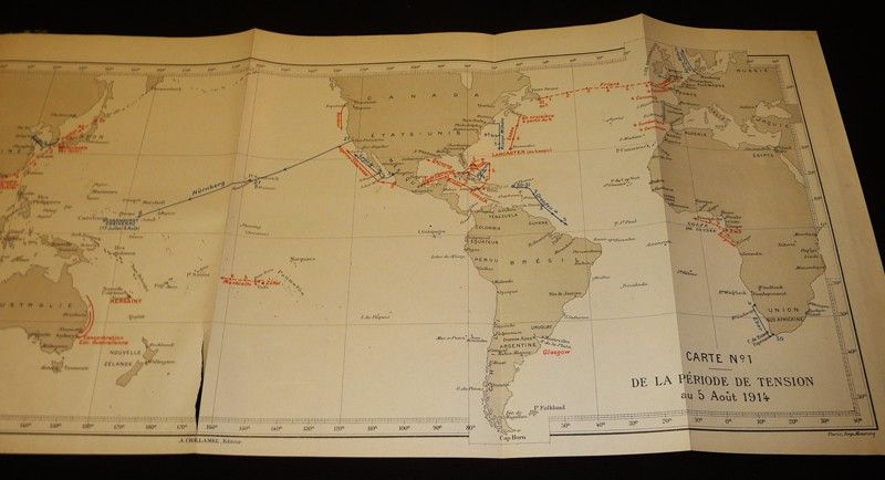 La Guerre des croiseurs, du 4 août 1914 à la bataille des Falkland - Texte et atlas (4 volumes)