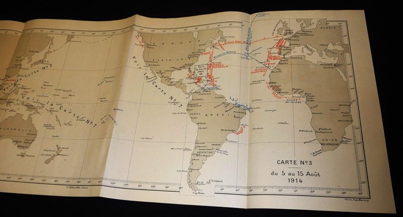 La Guerre des croiseurs, du 4 août 1914 à la bataille des Falkland - Texte et atlas (4 volumes)