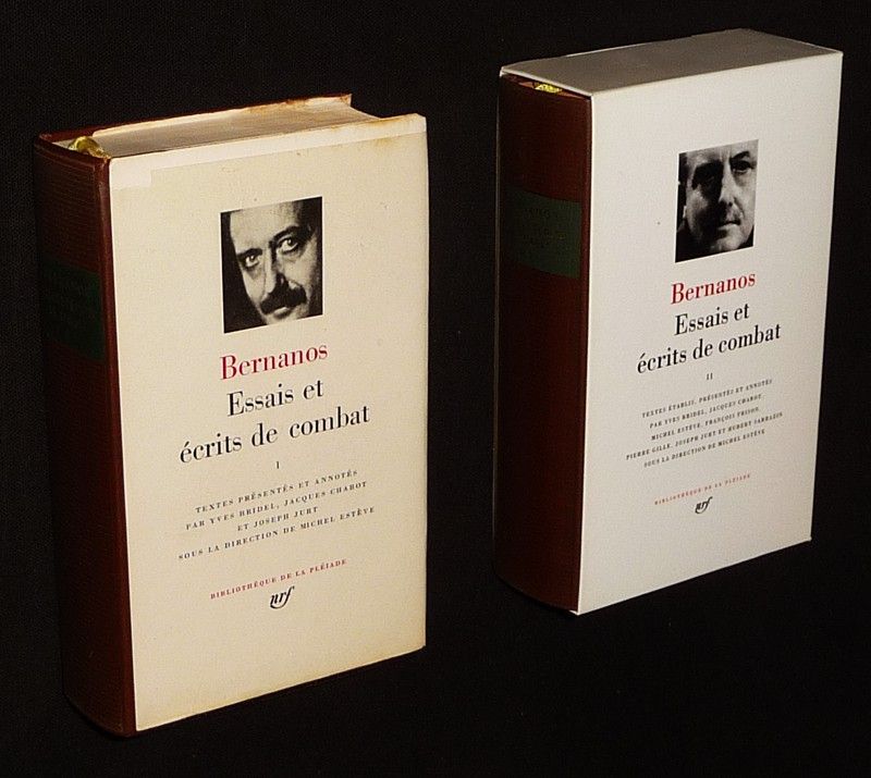 Essais et écrits de combat de Bernanos, Tomes 1 et 2 (Bibliothèque de la Pléiade)