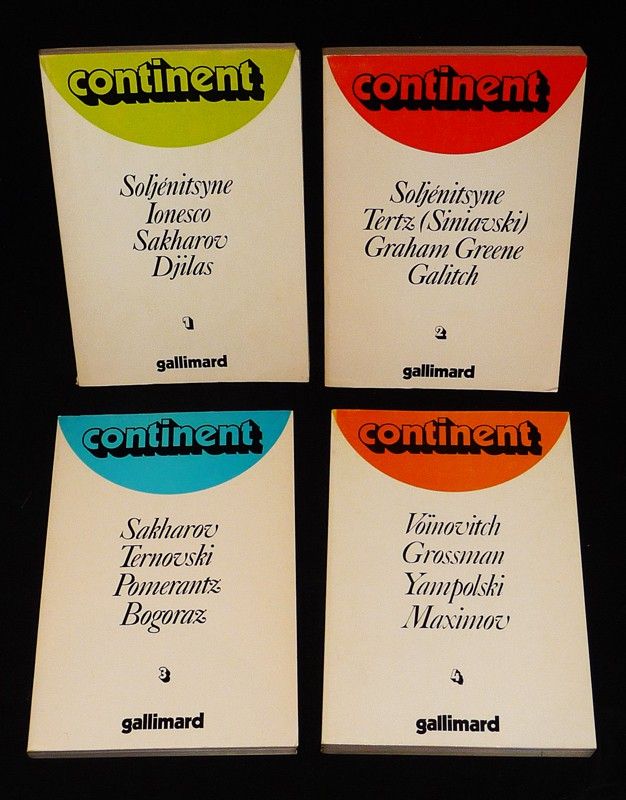 Continent, du n°1 au n°4, 1975-1978 (4 volumes)