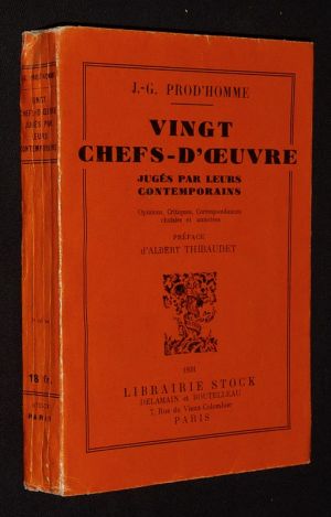 Vingt chefs-d'oeuvre, jugés par leurs contemporains