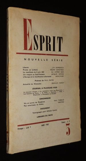 Esprit (nouvelle série - n°3, mars 1968)