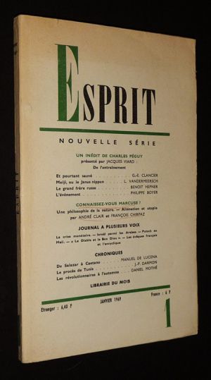 Esprit (nouvelle série - n°1, janvier 1969)