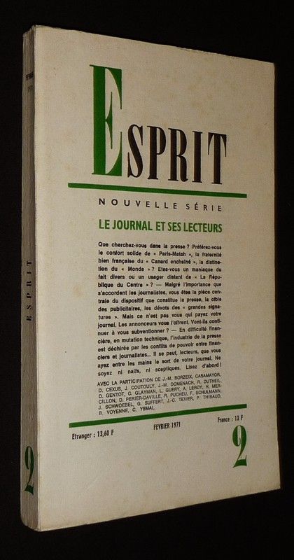 Esprit (nouvelle série - n°2, février 1971)