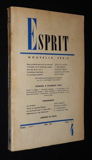 Esprit (nouvelle série - n°1, avril 1965)