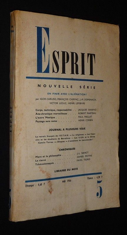 Esprit (nouvelle série - n°5, mai 1966)