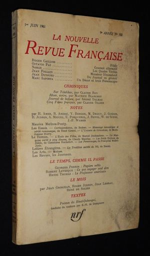 La Nouvelle Revue Française (2e année - n°102, 1er juin 1961)