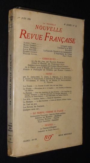 La Nouvelle Revue Française (4e année - n°42, 1er juin 1956)