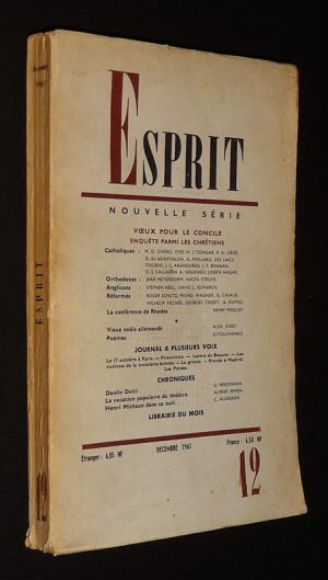 Esprit (n°12, décembre 1961)