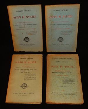 Oeuvres choisies de Joseph de Maistre (4 volumes)