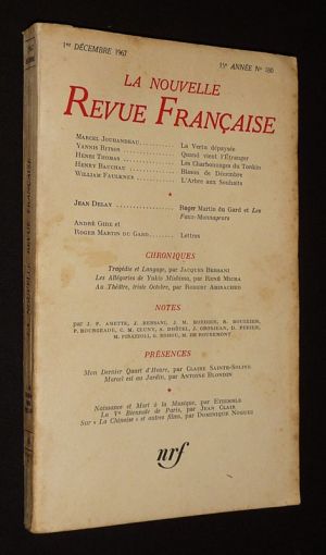 La Nouvelle Revue Française (15e année - n°180, 1er décembre 1967)