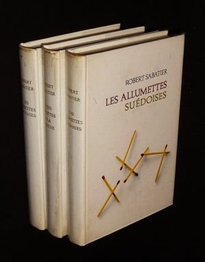 Lot de 3 ouvrages de Robert Sabatier : Les Allumettes suédoises - Trois sucettes à la menthe - Les Noisettes sauvages