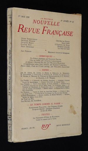 La Nouvelle Nouvelle Revue Française (6e année - n°65, 1er mai 1958)