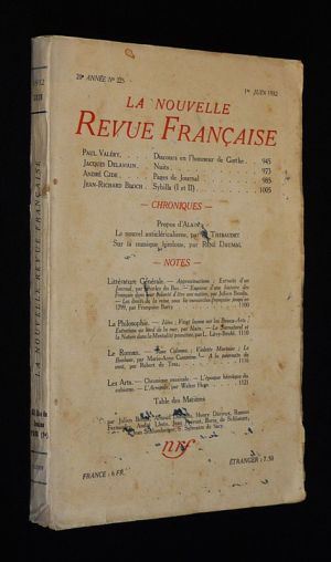 La Nouvelle Revue Française (20e année - n°225, 1er juin 1932)