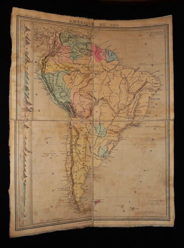Carte d'Amérique du Sud (XIXe siècle)