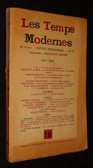 Les Temps modernes (n°77, mars 1952)
