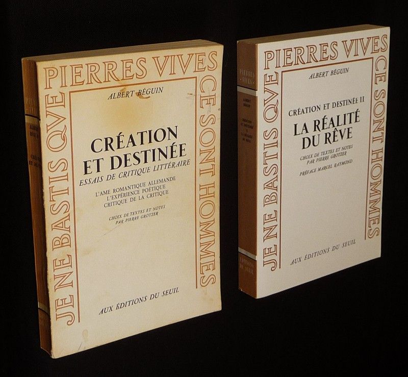 Création et destinée, Tomes 1 et 2 (2 volumes)