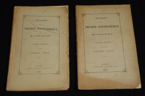 Bulletin de la Société Polymathique du Morbihan, année 1890 (2 volumes)