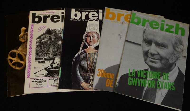 Breizh, magazine de la culture bretonne (lot de 10 numéros, 1980-1982-1988)