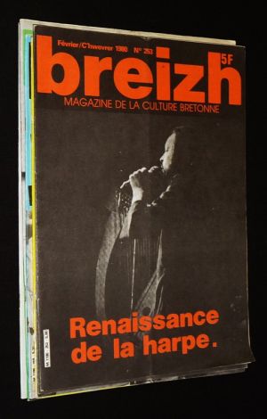 Breizh, magazine de la culture bretonne (lot de 10 numéros, 1980-1982-1988)
