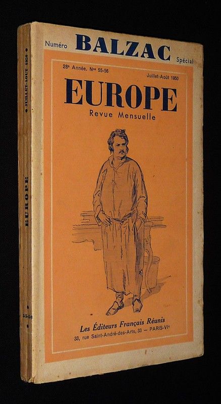 Europe (28e année - n°s 55-56, juillet-août 1950) : Numéro spécial Balzac
