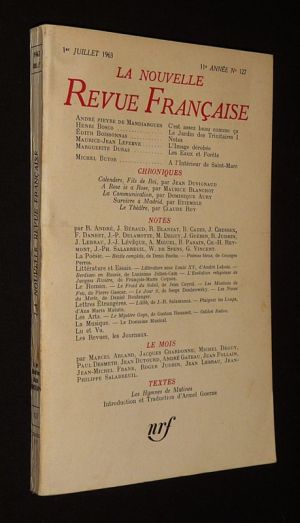 La Nouvelle Revue Française (11e année - n°127, 1er juillet 1963)