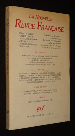 La Nouvelle Revue Française (n°299, 1er décembre 1977)