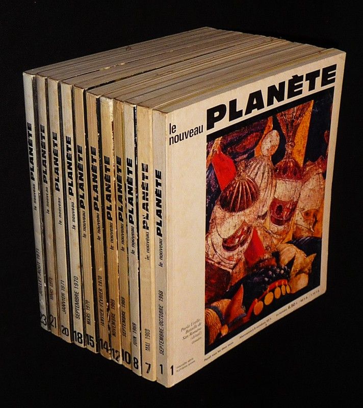 Le Nouveau Planète (lot de 11 numéros du n°1 de septembre-octobre 1968 au n°23 de juillet-août 1971)
