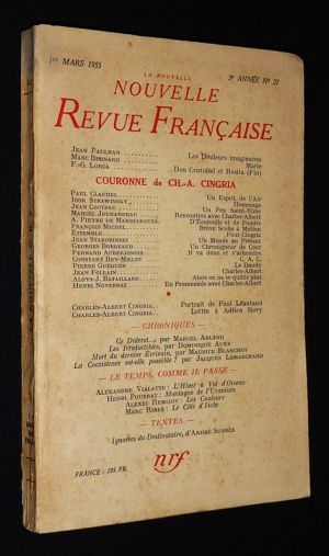 La Nouvelle Nouvelle Revue Française (3e année - n°27, 1er mars 1955)